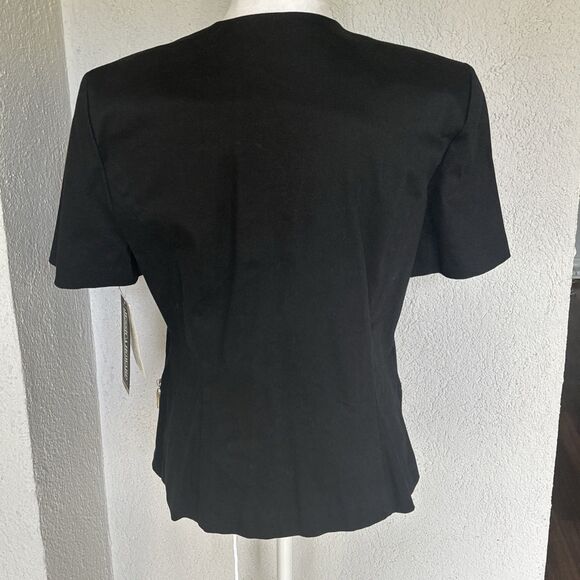 Jessica Howard Vintage 1980s Short Sleeved Zipper Blazer Size 14 - NWT - Picture 9 of 9